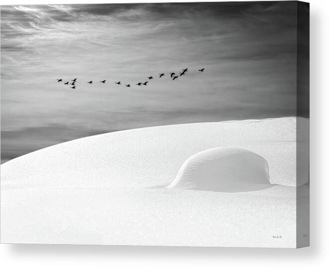 Landscape Canvas Print featuring the photograph Early Snow by Bob Orsillo