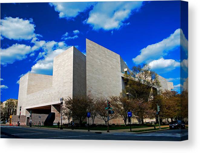 Art Canvas Print featuring the photograph East wing of the National Gallery of Art by Bill Jonscher