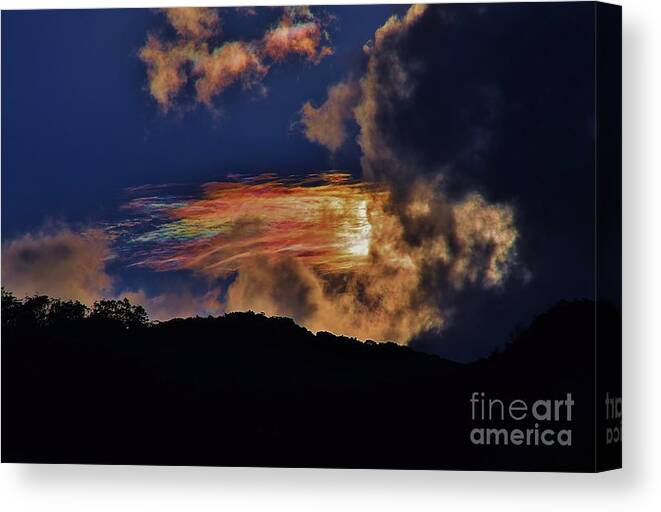 Clouds Canvas Print featuring the photograph Electric Rainbow by Craig Wood