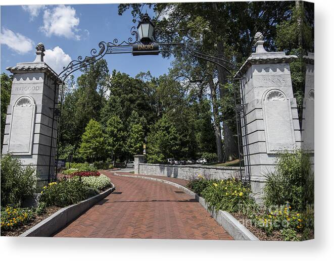 Emory University Canvas Print featuring the photograph Emory University by David Bearden