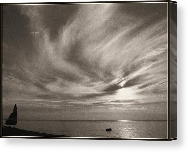 Lake Canvas Print featuring the photograph Evening on the Beach by Scott Kingery