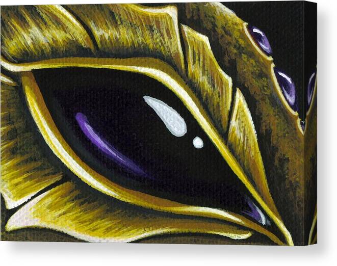 Amethyst Canvas Print featuring the painting Eye Of Deep Amethyst by Elaina Wagner