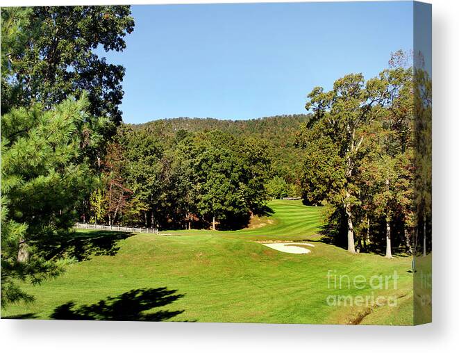 Scenic Tours Canvas Print featuring the photograph Fall Golf by Skip Willits