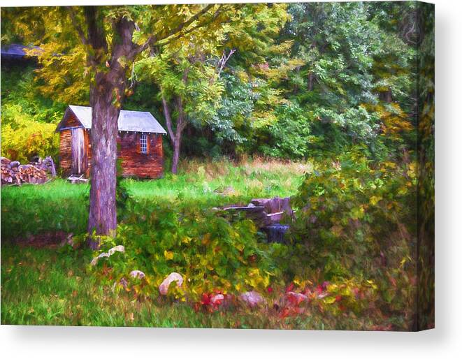 Farm Yard Canvas Print featuring the photograph Falling Into Autumn by Tricia Marchlik