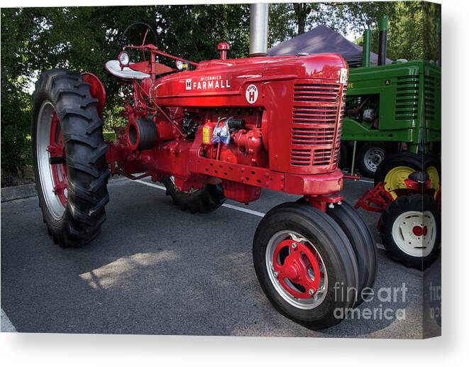 Tractor Canvas Print featuring the photograph Farmall H by Mike Eingle