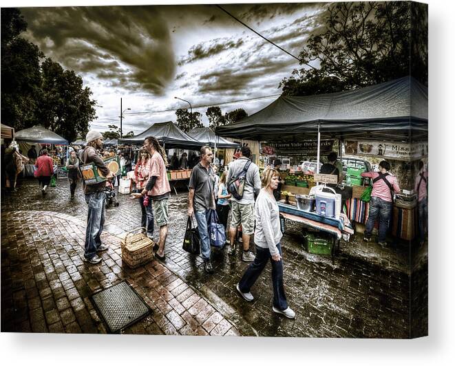 Market Canvas Print featuring the photograph Farmer's Market 3 by Wayne Sherriff
