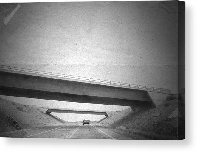 Bridge Canvas Print featuring the photograph few by Mark Ross