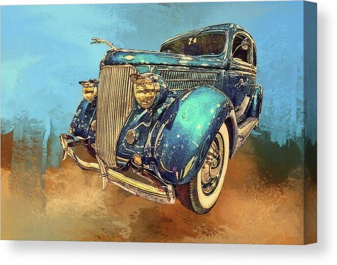 Auto Canvas Print featuring the photograph Fine Ride by Ches Black