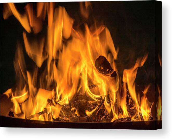 Fire Canvas Print featuring the photograph Fire by Cathy Kovarik