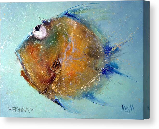 Russian Artists New Wave Canvas Print featuring the painting Fish-Ka 1 by Igor Medvedev