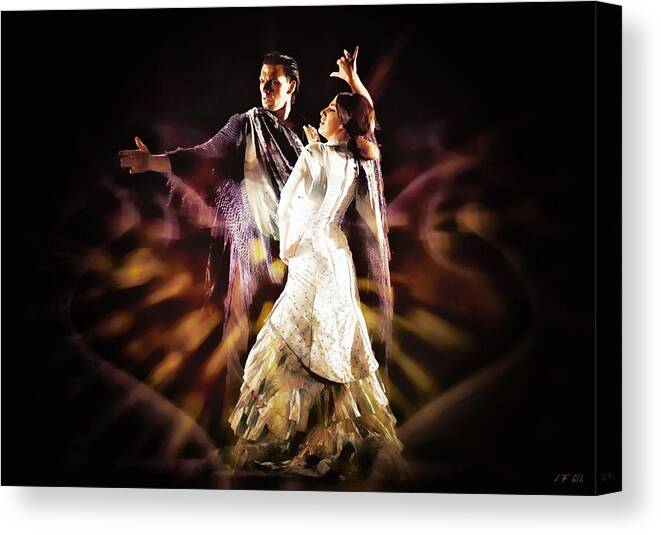 Flamenco Canvas Print featuring the photograph Flamenco Performance by Jean Francois Gil