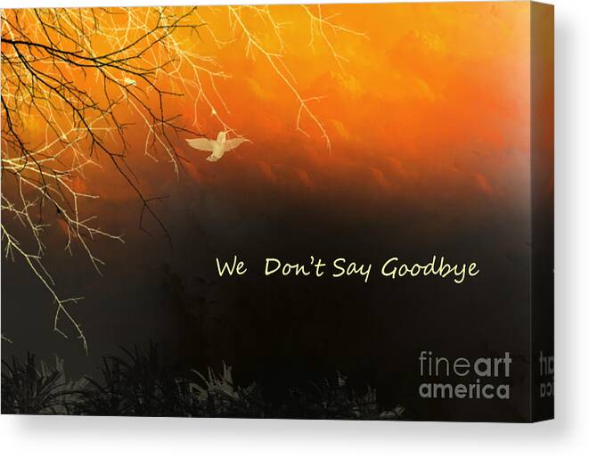 Memory Canvas Print featuring the digital art Fond Thoughts by Trilby Cole