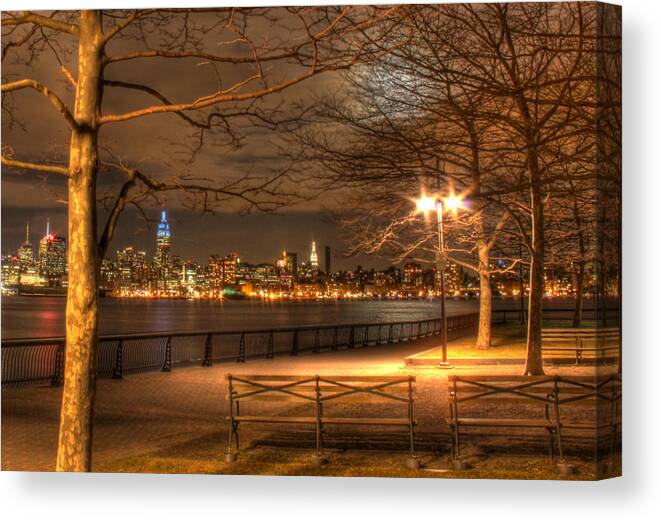 Frank Sinatra Canvas Print featuring the photograph Frank Sinatra Park by Lee Dos Santos