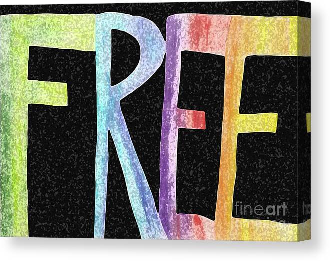 Free Canvas Print featuring the digital art Free by Curtis Sikes