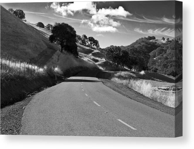 Road Canvas Print featuring the photograph Freedom Road by Brad Hodges
