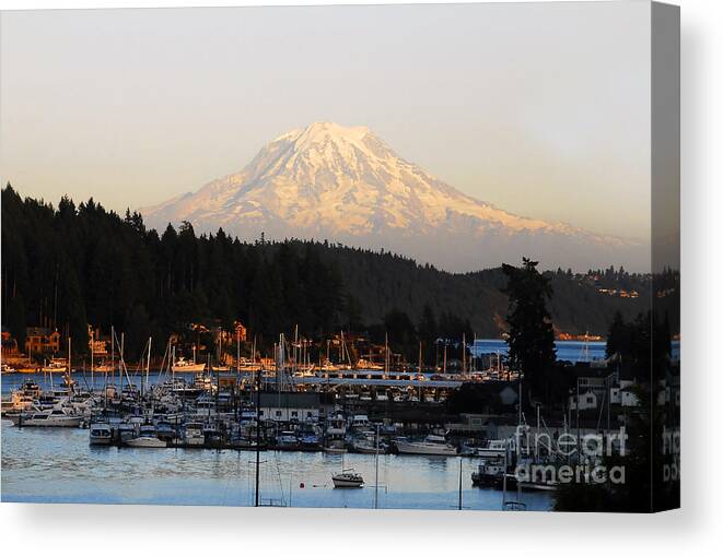 Gig Harbor Washington Canvas Print featuring the photograph Gig Harbor by David Lee Thompson