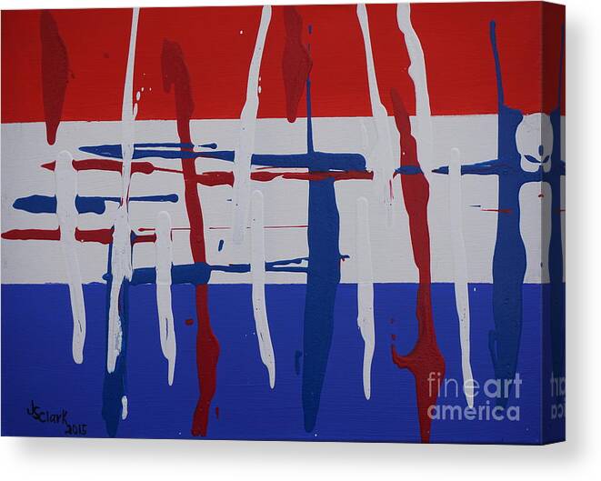 Abstract Canvas Print featuring the painting Glory by Jimmy Clark