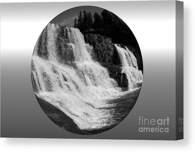 Water Canvas Print featuring the photograph Gooseberry Falls in a Ball by Rick Rauzi