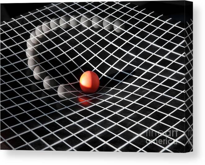 Motion Canvas Print featuring the photograph Gravity Simulation by Ted Kinsman