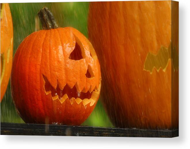 Halloween Canvas Print featuring the photograph Halloween Pumpkin by Craig Incardone