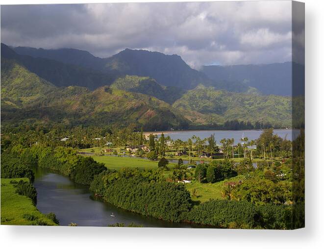 Kauai Canvas Print featuring the photograph Hanalei Bay Morning by Robert Lozen