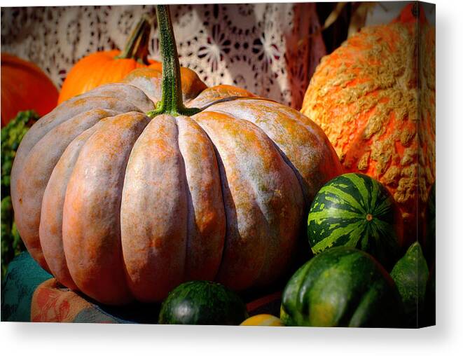 Harvest Canvas Print featuring the photograph Harvest by Linda Mishler