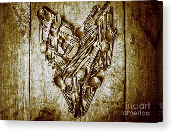 Passion Canvas Print featuring the photograph Heart of the kitchen by Jorgo Photography