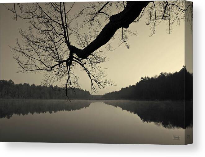 Atmosphere Canvas Print featuring the photograph Hewitt Pond by David Gordon