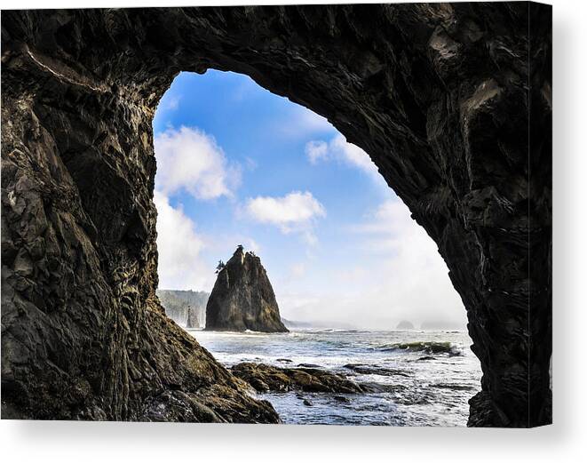 Scenic Canvas Print featuring the photograph Hole in the Wall by Pelo Blanco Photo