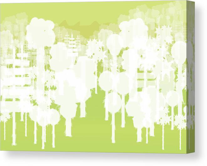 Abstract Canvas Print featuring the digital art Holy Vale by Kevin McLaughlin