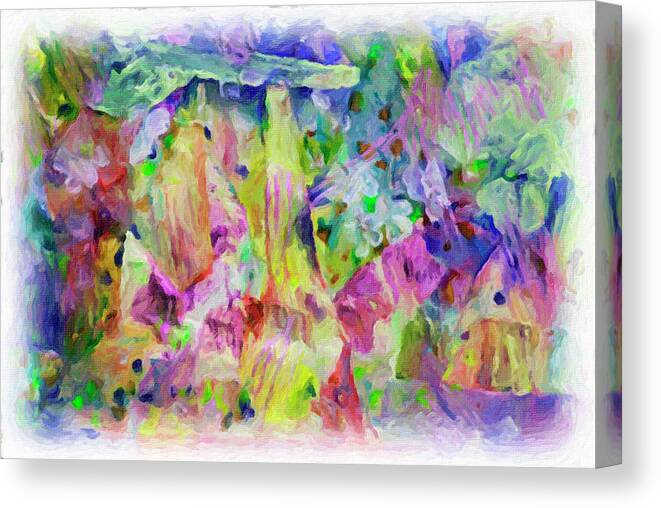 Homeland Abstract Canvas Print featuring the digital art HomeLand by Don Wright