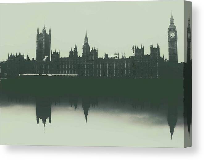 Parliament Canvas Print featuring the photograph Houses of Parliament by Martin Newman