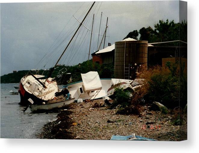 Hurricane Canvas Print featuring the photograph Hurricane16 by Robert Nickologianis