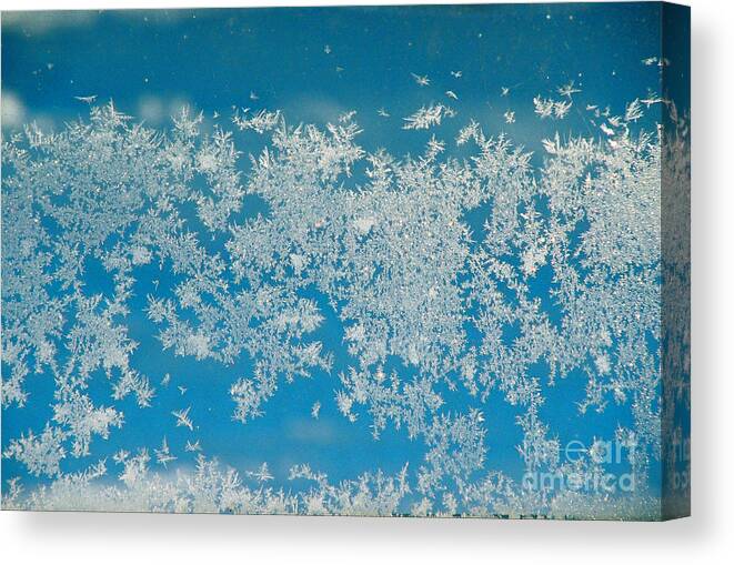 Maine Canvas Print featuring the photograph Ice Crystals by Linda Drown