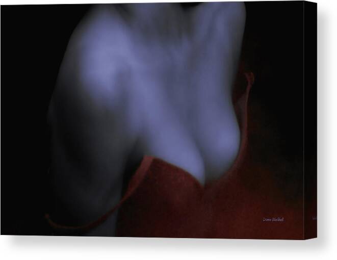 Woman Canvas Print featuring the photograph Imprissoned In Red by Donna Blackhall