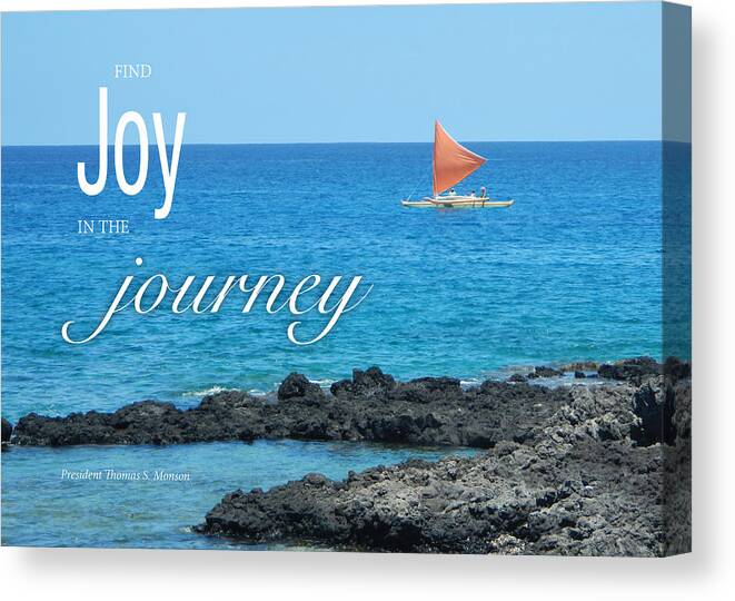 Ocean Canvas Print featuring the photograph Joy in the Journey by Denise Bird