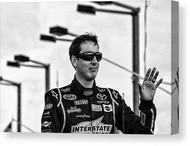 Nascar Canvas Print featuring the photograph Kyle Busch by Kevin Cable