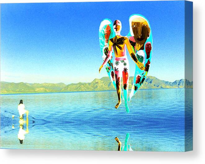 Angel Canvas Print featuring the photograph Lake Angel by Richard Omura