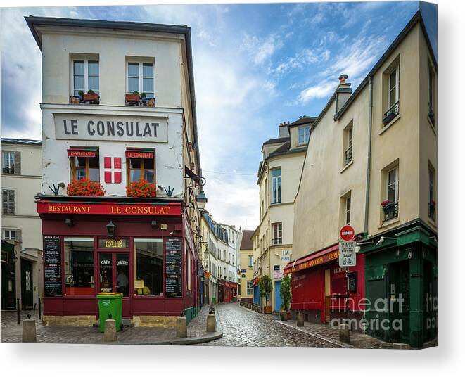 Europa Canvas Print featuring the photograph Le Consulat by Inge Johnsson