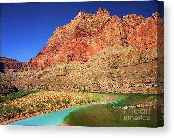 America Canvas Print featuring the photograph Little Colorado River Confluence #1 by Inge Johnsson