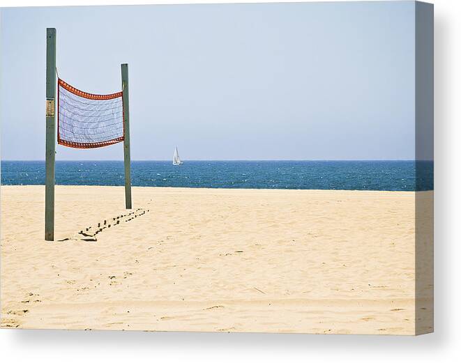 Deserted Canvas Print featuring the photograph Lonely Net by Sherry Curry