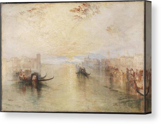 Joseph Mallord William Turner 1775�1851  St Benedetto Canvas Print featuring the painting Looking towards Fusina by Joseph Mallord