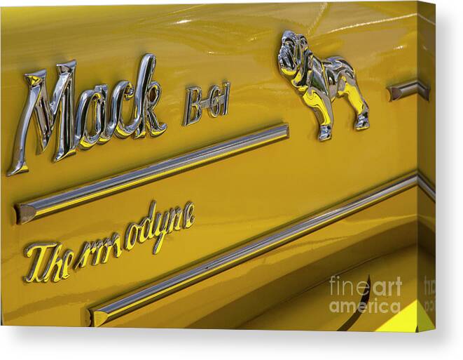 Mack Truck Canvas Print featuring the photograph Mack B-61 by Mike Eingle