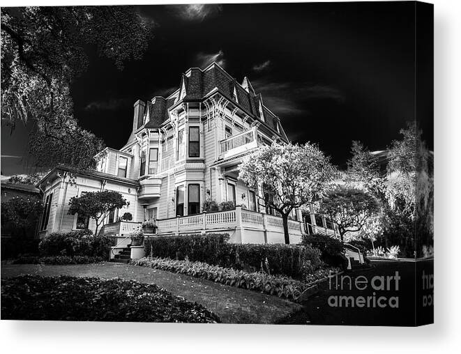 Architecture Canvas Print featuring the photograph Madrona Manor Sonoma County by Blake Webster
