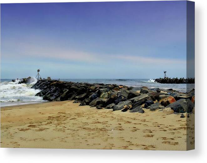 Landscape Canvas Print featuring the photograph Manasquan by Sami Martin