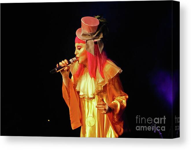 Madonna Canvas Print featuring the photograph Madonna Tears of a Clown II by Marguerita Tan