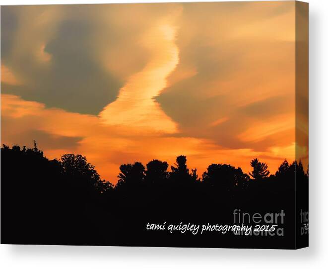 Sunset Canvas Print featuring the photograph Midsummerset by Tami Quigley