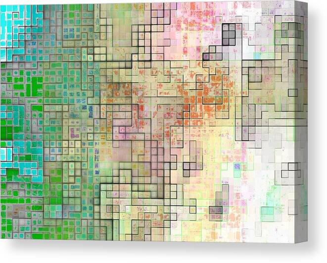 Bright Canvas Print featuring the digital art Millions Of Layers by Andy Rhodes