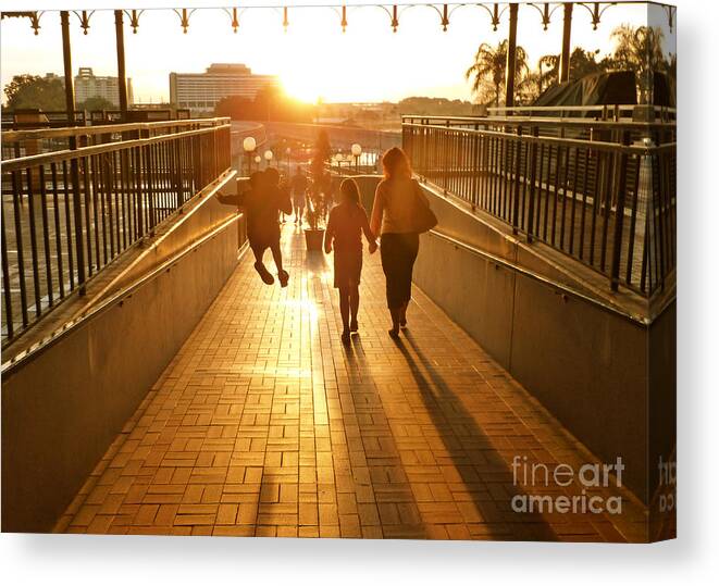 Family Canvas Print featuring the photograph New Day Excitement by Jason Freedman