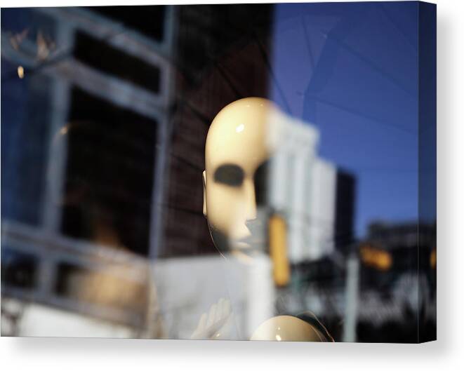 Street Photography Canvas Print featuring the photograph Not much later by J C